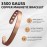 MagEnergy Copper Bracelet for Men and Women, 99.9% Pure Copper Magnetic Bangle with 8pcs 3500 Gauss Magnets,6.8 Adjustable Copper Cuff