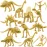 Bedwina Dinosaur Fossil Skeleton - (Pack of 24) 3.7 Inch Assorted Plastic Dino Figure Bones for Kids Science Dig Kit, Digging Sandbox Bins Play Toys, Party Favors, Birthday Decorations