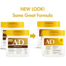 A+D Original Diaper Rash Ointment, 1 Pound Jar Pack of 2