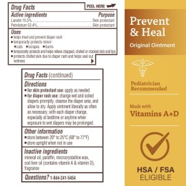 A+D Original Diaper Rash Ointment, 1 Pound Jar Pack of 2