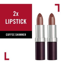 Rimmel Lasting Finish Extreme Lipstick, Coffee Shimmer,0.14 Ounce (Pack of 2) Rimmel Lasting Finish Extreme Lipstick, Coffee Shimmer,0.14 Ounce (Pack of 2)