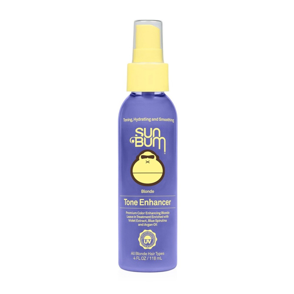 Sun Bum Blonde Tone Enhancer - Neutralizes Brass and Enhances Color and Shine of Blonde Hair - Protecting Toner against UV Rays - Made Without Parabens and Cruelty Free - 4 oz