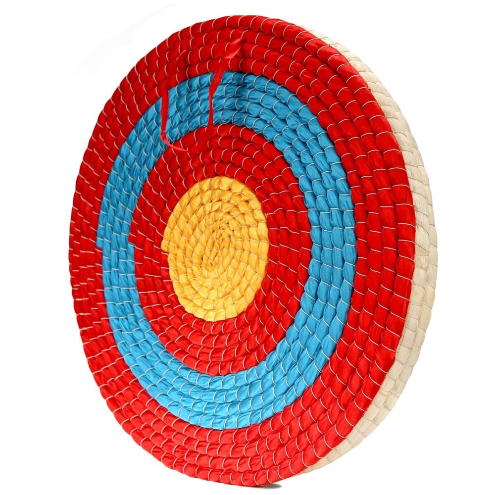 DOSTYLE Archery Targets Traditional Solid Straw Round Archery Target Shooting Bow Coloured Rope Target Face Three Layer for Shooting Practice DOSTYLE Archery Targets Traditional Solid Straw Round Archery Target Shooting Bow Coloured Rope Target Face Three Layer for Shooting Practice
