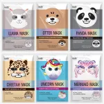 Epielle Animal Character Sheet Masks | Korean Spa Masks for All Skin Types | Face Mask, Spa Gifts, Birthday Party Gifts, Girls\' Night, Skincare Party | Assorted 6 Pack | Korean Skincare, Easter Gift