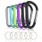 6PCS Carabiner Caribeaner Clip,3 Large Aluminum D Ring Shape Carabeaner Keychain Hook