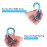 6PCS Carabiner Caribeaner Clip,3 Large Aluminum D Ring Shape Carabeaner Keychain Hook