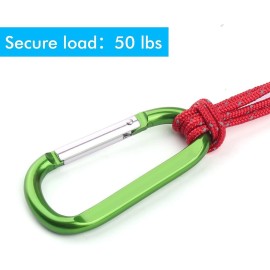 6PCS Carabiner Caribeaner Clip,3 Large Aluminum D Ring Shape Carabeaner Keychain Hook 6PCS Carabiner Caribeaner Clip,3 Large Aluminum D Ring Shape Carabeaner Keychain Hook