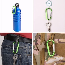 6PCS Carabiner Caribeaner Clip,3 Large Aluminum D Ring Shape Carabeaner Keychain Hook 6PCS Carabiner Caribeaner Clip,3 Large Aluminum D Ring Shape Carabeaner Keychain Hook