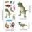 UPINS Dianosaur Stickers for Kids, 14 Different Sheets 200+ Counts 3D Puffy Stickers Craft Scrapbooking for Children Dinosaur Lovers
