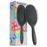 Framar Detangling Brush for Curly Hair - Hair Brushes for Women Detangler, Wet Detangler Hair Brush Wet, Wet Hairbrush For Women, Hairbrushes, Wet Hair Brush Detangler - Reduces Hair Breakage Black