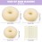 TsMADDTs Donut Bun Maker, 3PCS Hair Bun Maker with 20PCS Bobby Pins Blonde for Ballet Styling