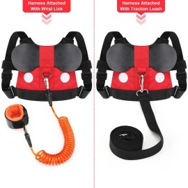 Accmor Toddler Leash Harness, Child Harness Baby Leash + Anti-Lost Wrist Link, Cute Kids Harness with Walking Assistant Strap Belt Tether for 1-5 Years Boys and Girls to Zoo or Mall Accmor Toddler Leash Harness, Child Harness Baby Leash + Anti-Lost Wrist Link, Cute Kids Harness with Walking Assistant Strap Belt Tether for 1-5 Years Boys and Girls to Zoo or Mall