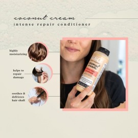SAUCE BEAUTY Conditioner, Intense Repair Coconut Cream Conditioner (10 Fl Oz) for Dry, Damaged, Frizzy & Curly Hair, Revitalizing Coconut Oil, Banana & Honey, Paraben & Sulfate-Free SAUCE BEAUTY Conditioner, Intense Repair Coconut Cream Conditioner (10 Fl Oz) for Dry, Damaged, Frizzy & Curly Hair, Revitalizing Coconut Oil, Banana & Honey, Paraben & Sulfate-Free