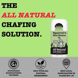 Squirrel\'s Nut Butter All Natural Anti Chafe Salve, Stick Applicator, 2.7 oz Squirrel\'s Nut Butter All Natural Anti Chafe Salve, Stick Applicator, 2.7 oz