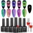 MIZHSE 9D Cat Eye Gel Nail Polish, Magnetic Cat Eye Gel Polish Set, 10ml*6 with 2 Magnets, Classic Colors Chameleon Magic Galaxy Effect Soak off Nail Art, Sparkle Stunning Gel Polish Gift for Women