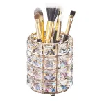 LUGUNU Makeup Brush Holder Organizer Crystal Vanity Decor Bling Personalized Comb Brushes Pen Storage Box Container (Crystal Pot)