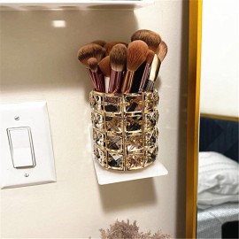 LUGUNU Makeup Brush Holder Organizer Crystal Vanity Decor Bling Personalized Comb Brushes Pen Storage Box Container (Crystal Pot) LUGUNU Makeup Brush Holder Organizer Crystal Vanity Decor Bling Personalized Comb Brushes Pen Storage Box Container (Crystal Pot)