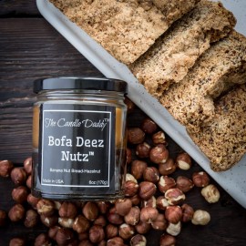 Bofa Deez Nutz- Funny- Banana Nut Bread n Hazelnut Vanilla- Scented Candle- Double Pour- 6 Ounce- 40 Hour Burn Time Bofa Deez Nutz- Funny- Banana Nut Bread n Hazelnut Vanilla- Scented Candle- Double Pour- 6 Ounce- 40 Hour Burn Time