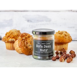 Bofa Deez Nutz- Funny- Banana Nut Bread n Hazelnut Vanilla- Scented Candle- Double Pour- 6 Ounce- 40 Hour Burn Time Bofa Deez Nutz- Funny- Banana Nut Bread n Hazelnut Vanilla- Scented Candle- Double Pour- 6 Ounce- 40 Hour Burn Time