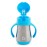 Munchkin Cool Cat Sippy Cup for Toddlers, Stainless Steel Straw Cup, 8 Ounce, Blue