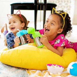 Munchkin Cool Cat Sippy Cup for Toddlers, Stainless Steel Straw Cup, 8 Ounce, Blue Munchkin Cool Cat Sippy Cup for Toddlers, Stainless Steel Straw Cup, 8 Ounce, Blue