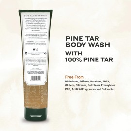The Grandpa Soap Company Pine Tar Body Wash - Dermatologist Recommended to Cleanse & Moisturize Irritated Skin, Deodorizing Power, With Pine Tar & Tea Tree Oil, 9.5 Fl Oz The Grandpa Soap Company Pine Tar Body Wash - Dermatologist Recommended to Cleanse & Moisturize Irritated Skin, Deodorizing Power, With Pine Tar & Tea Tree Oil, 9.5 Fl Oz