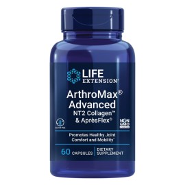 Life Extension ArthroMax Advanced NT2 Collagen & AprsFlex, glucosamine sulfate, Boswellia (Indian frankincense), joint health, mobility, gluten-free, non-GMO, 60 capsules