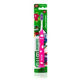 GUM Monsterz Jr Kids Toothbrush, Soft Bristled Childrens Toothbrush with Su Countion Cup, for Ages 5+, 1 Count (Pack of 6) GUM Monsterz Jr Kids Toothbrush, Soft Bristled Childrens Toothbrush with Su Countion Cup, for Ages 5+, 1 Count (Pack of 6)
