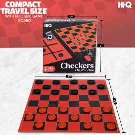 HI-Q Checkers & Tic-Tac-Toe Board Game for Kids: Unleash The Fun with Interlocking Pieces & Foldable Design HI-Q Checkers & Tic-Tac-Toe Board Game for Kids: Unleash The Fun with Interlocking Pieces & Foldable Design