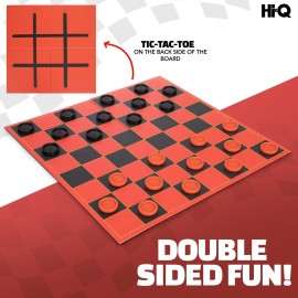 HI-Q Checkers & Tic-Tac-Toe Board Game for Kids: Unleash The Fun with Interlocking Pieces & Foldable Design HI-Q Checkers & Tic-Tac-Toe Board Game for Kids: Unleash The Fun with Interlocking Pieces & Foldable Design