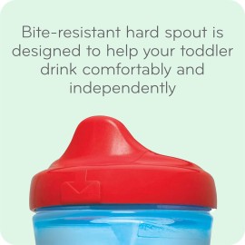 NUK Sesame Street Hard Spout Cup, 10 Oz, 2 Pack - BPA Free, Spill Proof Sippy Cup