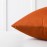 Mixhug Set of 2 Cozy Velvet Square Decorative Throw Pillow Covers for Couch and Bed, Burnt Orange, 18 x 18 Inches