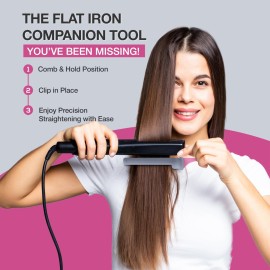 COLORBOW ColorBow Rat Tail Teasing Clip Comb (2 Pack) Hair Straightener Comb - Flat Iron Comb - Straightening Comb - Hair Coloring Pink / Gray COLORBOW ColorBow Rat Tail Teasing Clip Comb (2 Pack) Hair Straightener Comb - Flat Iron Comb - Straightening Comb - Hair Coloring Pink / Gray