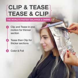 COLORBOW ColorBow Rat Tail Teasing Clip Comb (2 Pack) Hair Straightener Comb - Flat Iron Comb - Straightening Comb - Hair Coloring Pink / Gray COLORBOW ColorBow Rat Tail Teasing Clip Comb (2 Pack) Hair Straightener Comb - Flat Iron Comb - Straightening Comb - Hair Coloring Pink / Gray