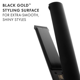 Hot Tools Pro Artist Black Gold Evolve Ionic Salon Hair Flat Iron | Long-Lasting Finish for Straightening Hair, (1-1/4 in), HT7123BG Hot Tools Pro Artist Black Gold Evolve Ionic Salon Hair Flat Iron | Long-Lasting Finish for Straightening Hair, (1-1/4 in), HT7123BG