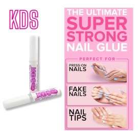 KDS Nail Glue for Professional Fake Nail Art & Design 10pcs Nail Tip Extension Glue KDS Nail Glue for Professional Fake Nail Art & Design 10pcs Nail Tip Extension Glue