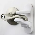 Door Lever Lock (3 Pack) Prevents Toddlers from Opening Doors. 3.25 L * 1.5 W * 4.5 H Easy One Hand Operation for Adults. Durable ABS with 3M Adhesive Backing. Simple Install, No Tools Needed.