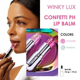 Winky Lux Glitter Confetti Balm, pH Lip Balm, pH Color Changing Lipstick and Tinted, Vegan & Cruelty Free Lip Balm, Hydrate & Plump, Sheer Pink Lipstick, Rainbow Confetti Winky Lux Glitter Confetti Balm, pH Lip Balm, pH Color Changing Lipstick and Tinted, Vegan & Cruelty Free Lip Balm, Hydrate & Plump, Sheer Pink Lipstick, Rainbow Confetti