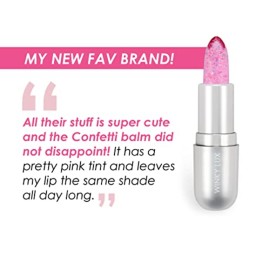 Winky Lux Glitter Confetti Balm, pH Lip Balm, pH Color Changing Lipstick and Tinted, Vegan & Cruelty Free Lip Balm, Hydrate & Plump, Sheer Pink Lipstick, Rainbow Confetti Winky Lux Glitter Confetti Balm, pH Lip Balm, pH Color Changing Lipstick and Tinted, Vegan & Cruelty Free Lip Balm, Hydrate & Plump, Sheer Pink Lipstick, Rainbow Confetti