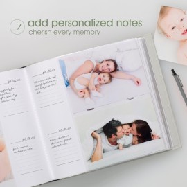 Pearhead Baby Photo Album, Keepsake Book for New and Expecting Parents, Gender-Neutral Baby Accessory, Ideal Gift for Baby Shower, Holds 200 Pictures, Gray and White Polka Dot Pearhead Baby Photo Album, Keepsake Book for New and Expecting Parents, Gender-Neutral Baby Accessory, Ideal Gift for Baby Shower, Holds 200 Pictures, Gray and White Polka Dot