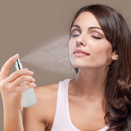 Empty Frosted Glass Spray Bottle 3.4oz, Perfume Atomizer, Fine Mist Spray (2 PACK) Empty Frosted Glass Spray Bottle 3.4oz, Perfume Atomizer, Fine Mist Spray (2 PACK)