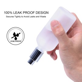 Empty Frosted Glass Spray Bottle 3.4oz, Perfume Atomizer, Fine Mist Spray (2 PACK) Empty Frosted Glass Spray Bottle 3.4oz, Perfume Atomizer, Fine Mist Spray (2 PACK)