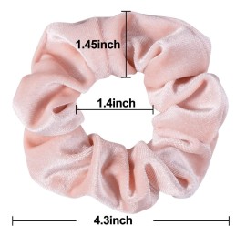 Whaline 12Pcs Blush Theme Scrunchies Velvet Elastics for Women Pink Bobbles Soft Lovers Scrunchy Classic Thick Hair Bands Ties Gifts for Teenage Girls Whaline 12Pcs Blush Theme Scrunchies Velvet Elastics for Women Pink Bobbles Soft Lovers Scrunchy Classic Thick Hair Bands Ties Gifts for Teenage Girls