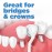 GUM Proxabrush Go-Betweens Refills - Wide - Compatible with GUM Permanent Handle - Reusable Interdental Brushes - Soft Bristled Dental Picks, 16 Count