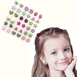 AUGSUN 240 Piece Sticker Earrings 3D Gems Girls Self-Adhesive Glitter Craft Crystal Stickers