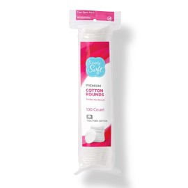 Medline Simply Soft Premium Cotton Rounds, 100% Pure Cotton, Absorbent Cotton Pads, 100 Count (Pack of 6) Medline Simply Soft Premium Cotton Rounds, 100% Pure Cotton, Absorbent Cotton Pads, 100 Count (Pack of 6)