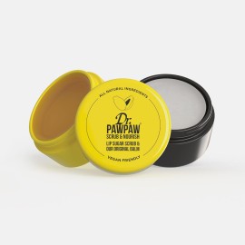 Dr. PawPaw Lip Scrub and Lip Balm Duo - Hydrating Lip Balm with Pawpaw, Aloe, Olive and Castor Oils - Vegan Lip Scrub For Sensitive Skin - 0.55 oz Dr. PawPaw Lip Scrub and Lip Balm Duo - Hydrating Lip Balm with Pawpaw, Aloe, Olive and Castor Oils - Vegan Lip Scrub For Sensitive Skin - 0.55 oz