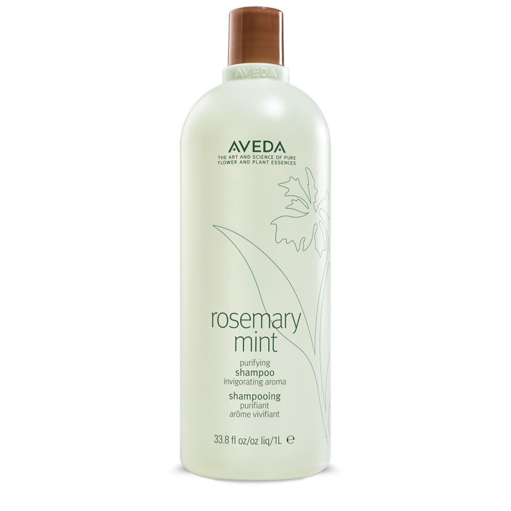 Aveda Rosemary Mint Purifying Shampoo | Clarifying Shampoo | Adds Shine | for Normal to Oily Hair, Fine to Medium Hair Types | 97% Naturally Derived*, 33.8 Fl Oz