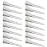 SBYURE 100 Pack 1.77 Inch Single Prong Pin Curl Duckbill Clips,Silver Setting Section Hair Clips Metal Alligator Clips for Hair Extensions