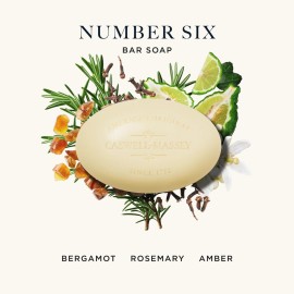 Caswell-Massey Mens Bar Soap Gift Set - Number Six Scent - Triple-Milled Moisturizing Body Soap Bars for All Skin Types, Plant-Based Formula with Essential Oils, Made in USA, 3 x 5.8 oz Caswell-Massey Mens Bar Soap Gift Set - Number Six Scent - Triple-Milled Moisturizing Body Soap Bars for All Skin Types, Plant-Based Formula with Essential Oils, Made in USA, 3 x 5.8 oz